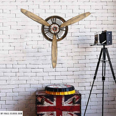 Vintage Clock Aircraft Propellers My Wall Clock