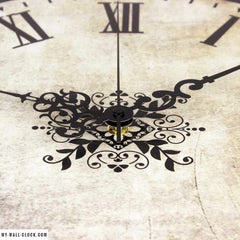 Vintage Clock Antique Beige My Wall Clock
