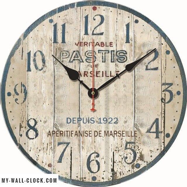 Vintage Clock Pastis From Marseille My Wall Clock