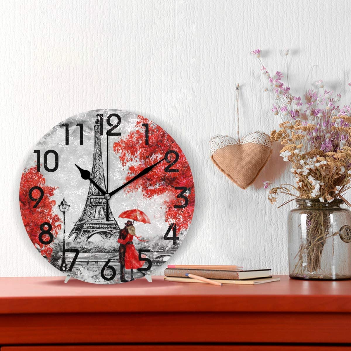Vintage Eiffel Tower Clock My Wall Clock