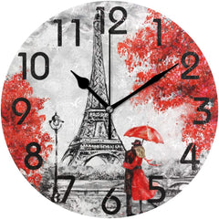 Vintage Eiffel Tower Clock My Wall Clock
