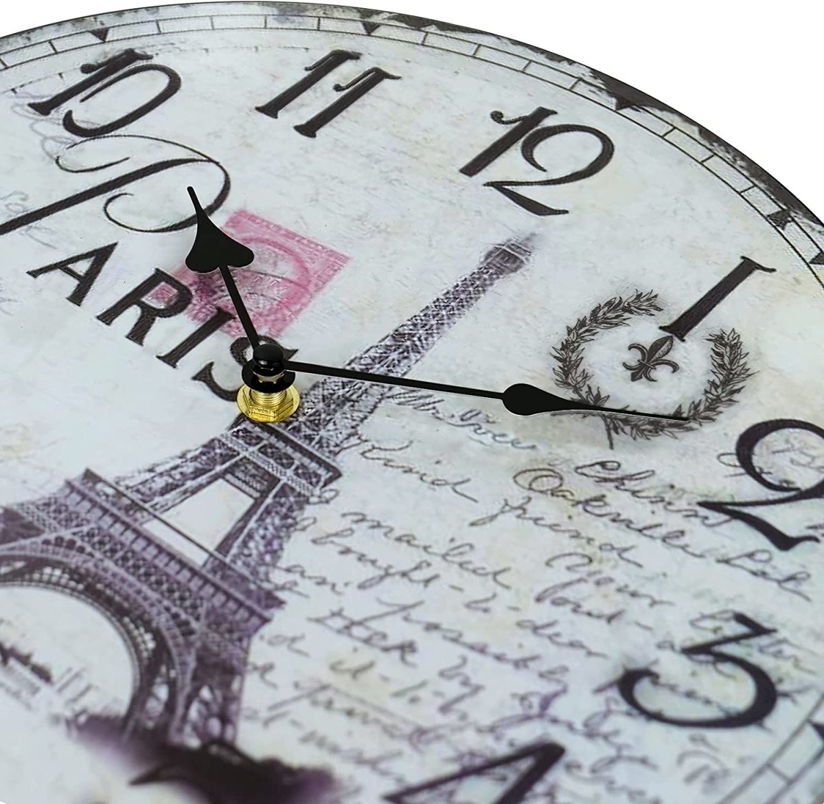 Vintage Eiffel Tower Clock My Wall Clock