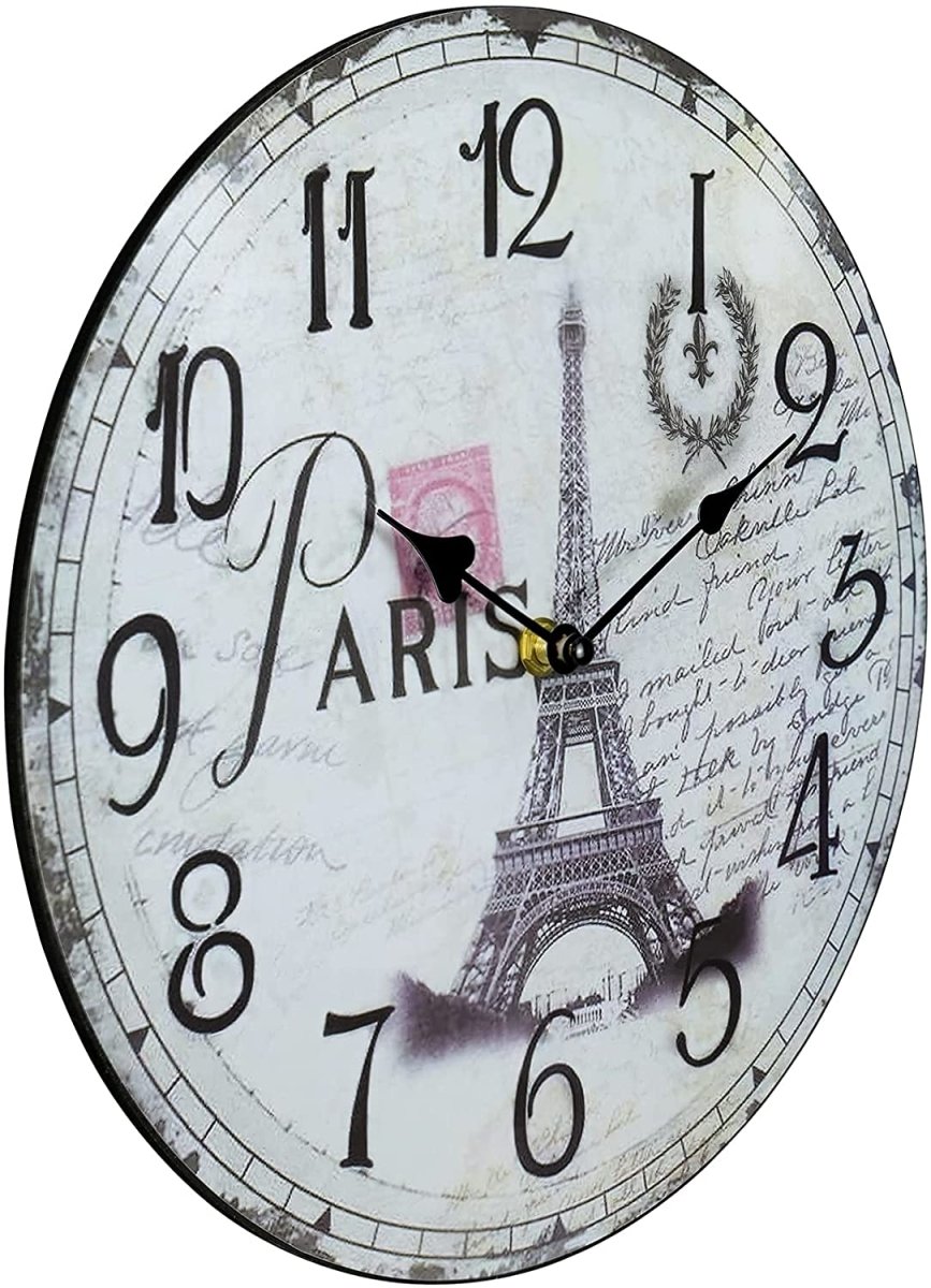 Vintage Eiffel Tower Clock My Wall Clock