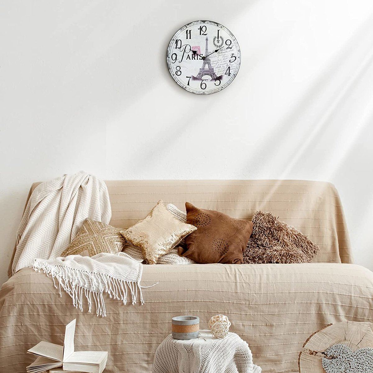 Vintage Eiffel Tower Clock My Wall Clock