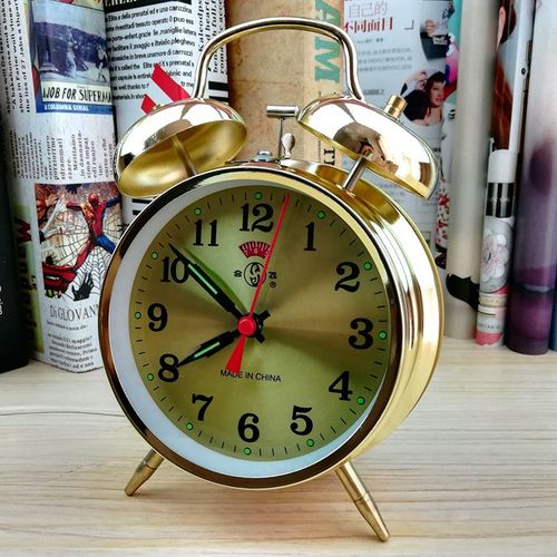 Vintage Gold Alarm Clock My Wall Clock