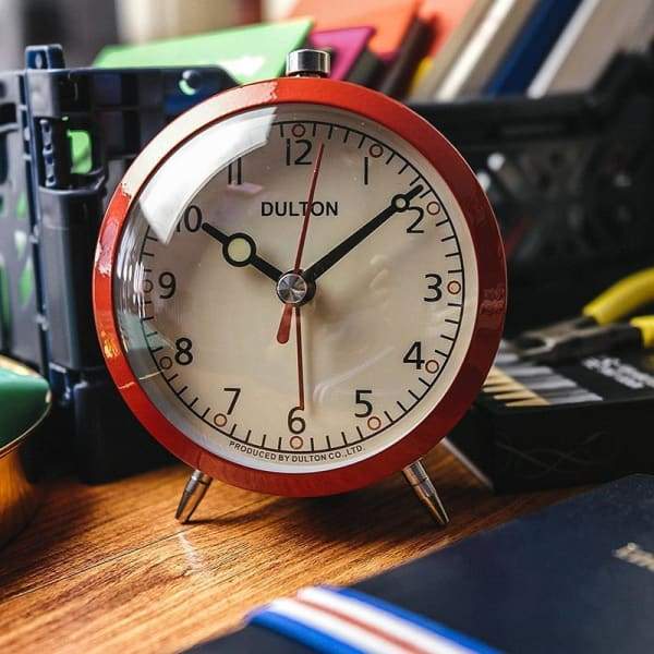 Vintage Red Alarm Clock Dulton My Wall Clock