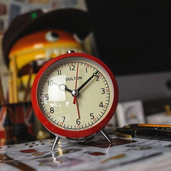 Vintage Red Alarm Clock Dulton My Wall Clock