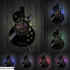 Vinyl Clock Acoustic Guitar My Wall Clock