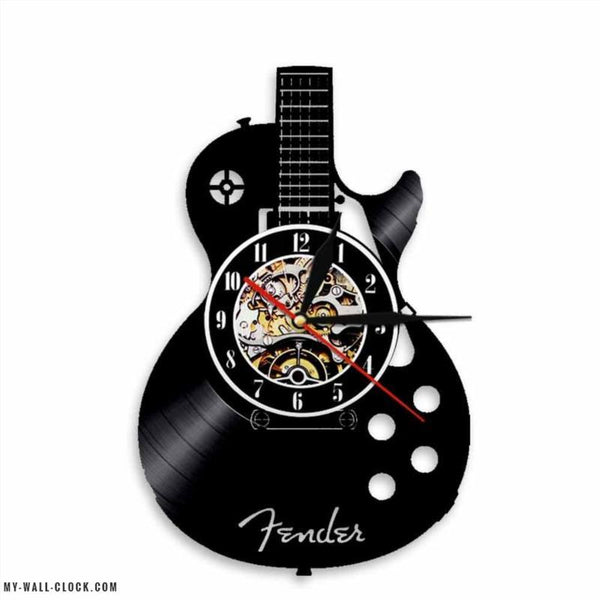未使用　hide  GUITAR CLOCK Amazon.com: goodtime Guitar Clock, Black & Gold, Modern, Silent