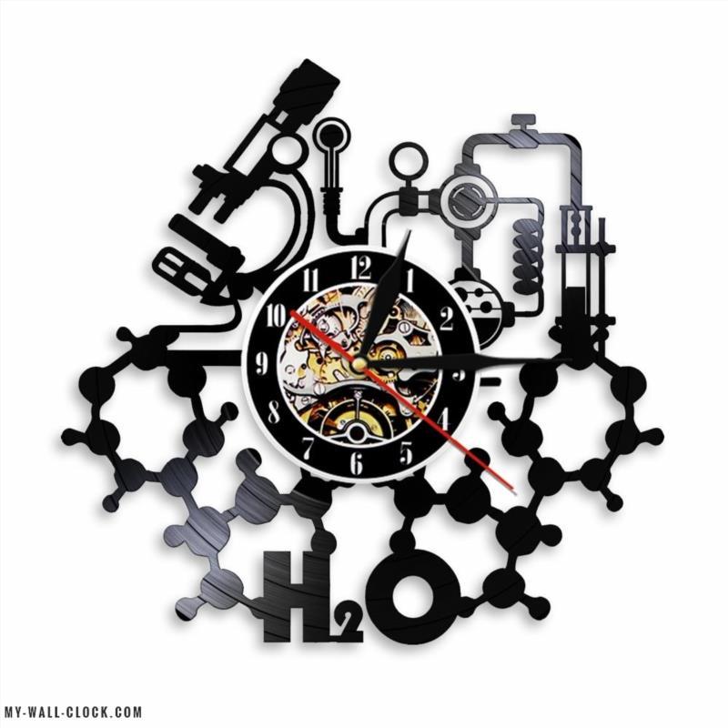 Vinyl Clock Chemistry experiment My Wall Clock