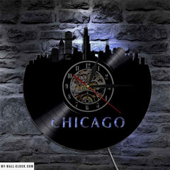 Vinyl Clock Chicago My Wall Clock