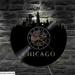 Vinyl Clock Chicago My Wall Clock