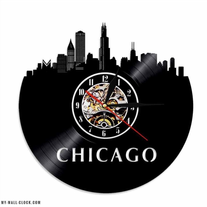 Vinyl Clock Chicago My Wall Clock