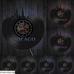 Vinyl Clock Chicago My Wall Clock