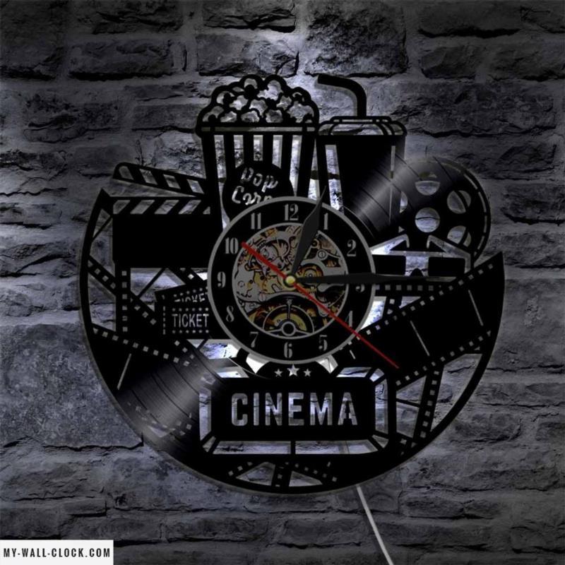 Vinyl Clock Cinema My Wall Clock