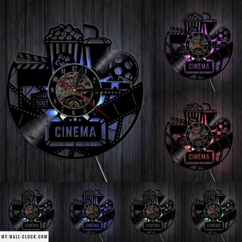 Vinyl Clock Cinema My Wall Clock