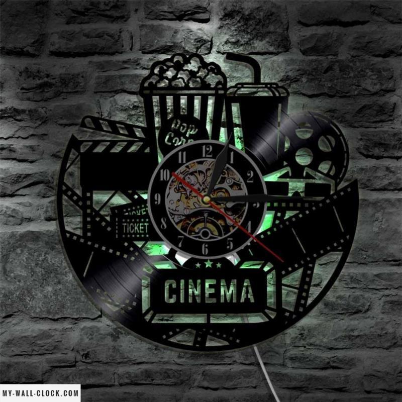 Vinyl Clock Cinema My Wall Clock