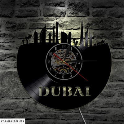 Vinyl Clock Dubai My Wall Clock