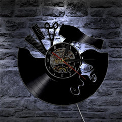 Vinyl Clock Hairdressing Salon My Wall Clock