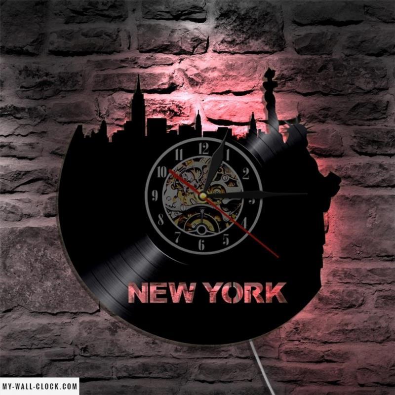 Vinyl Clock New York My Wall Clock
