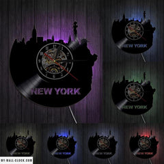 Vinyl Clock New York My Wall Clock