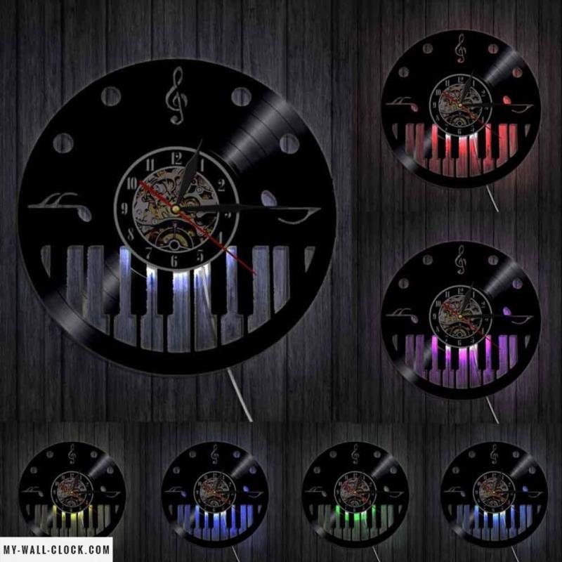 Vinyl Clock Piano My Wall Clock