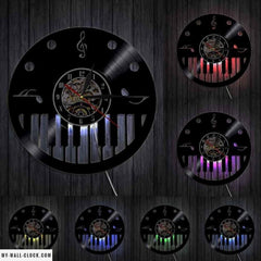 Vinyl Clock Piano My Wall Clock