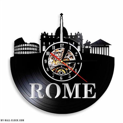 Vinyl Clock Rome My Wall Clock