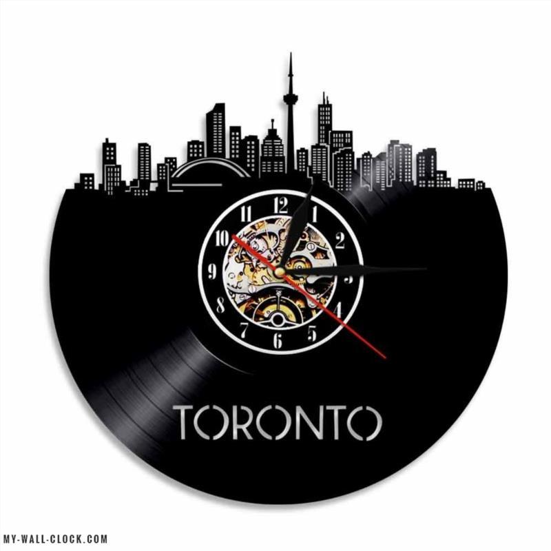 Vinyl Clock Toronto My Wall Clock