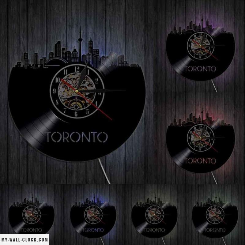 Vinyl Clock Toronto My Wall Clock