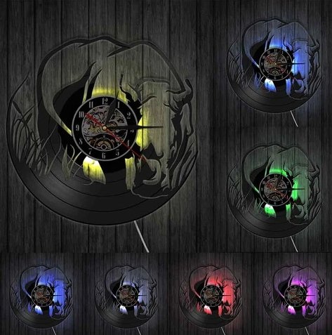 Wild Rhinoceros LED Wall Clock My Wall Clock