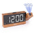 Wood Style Alarm Clock Projection Radio My Wall Clock