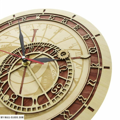 Wooden Astronomical Clock My Wall Clock