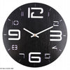 Wooden Clock Black hollowed out My Wall Clock