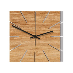 Wooden Clock Elegant Square My Wall Clock