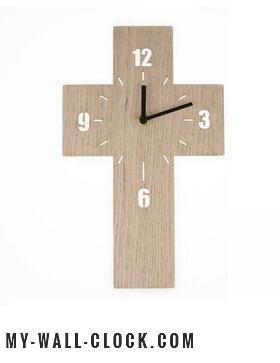 Wooden clock Holy Cross My Wall Clock