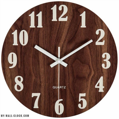 Wooden Clock Luminous Numerals My Wall Clock