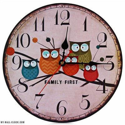 Wooden Family Clock My Wall Clock