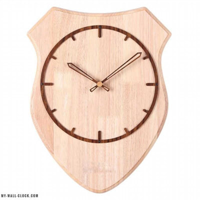 Wooden Shield Clock My Wall Clock