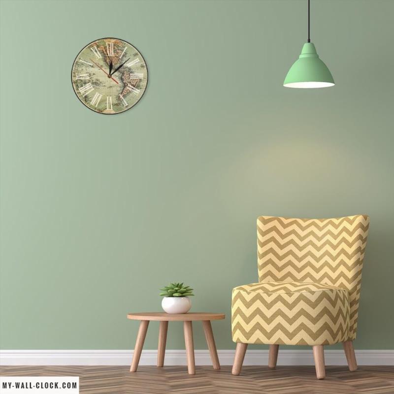 World Clock Old Map My Wall Clock