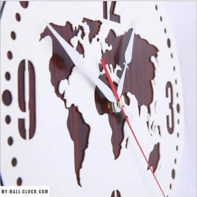 World Clock Simple Map My Wall Clock