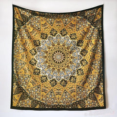 Yellow Indian Cotton Hanging My Wall Clock